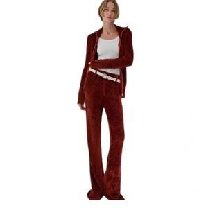 AYA MUSE Chenille Cryo Pant NWT $580 Rust Knitted Size M